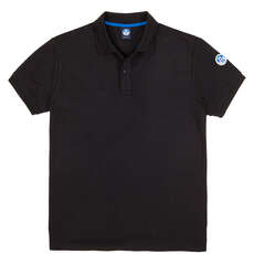 North Sails UPV 40+ Piquet Polo - Black - 27M100