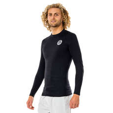 Rip Curl Thermo Manches Longues Thermal Rash - Noir Wlyyam