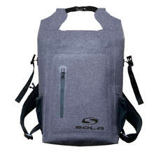 Sola 30L Dry Bag Back Pack - Grey Marl / Black Print