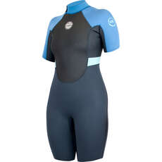 Alder Womens Impact 3/2mm Flatlock Shorty Wetsuit - Graphite WS22WIS