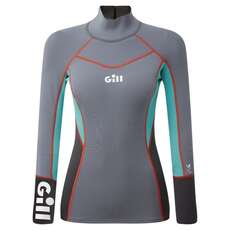 Gill Womens Zenlite Dinghy Sailing Wetsuit Top - Steel Grey - 5003W