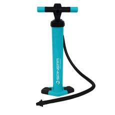 Spinera Performance Double Action SUP Pump c/w Gauge - Blue