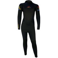 Sola Kids Fire 5/4mm Back Zip Wetsuit - Black A1508